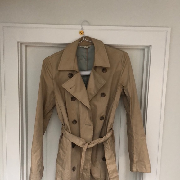 Banana republic double breasted canvas trench coat - Picture 2 of 8